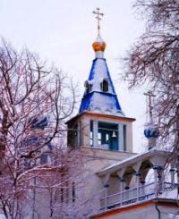 Orthodox church in settlement Issyk.
