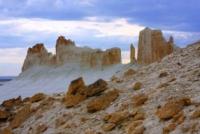Ustyurt Plateau in Kazakhstan.