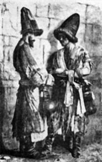 "Khoja-preachers of the city of Khojeyli, who consider themselves the direct descendants of Mohammed." Artist N. Karazin, 1885.