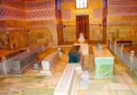 Green gravestone Amir Temur on the right.