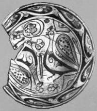 Ceramics of Merv. Glazed dish. X - the Xith century of century. Southern Turkmen archaeological complex expedition. Ashgabat.