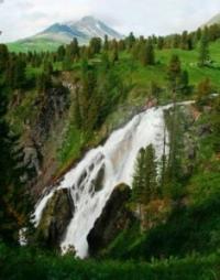 The falls Kok-Kol on Altai.