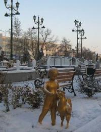 The avenue of inspiration in Ashgabad.