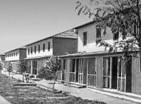 The two-storeyed blocked houses in virgin state farm "Bayram Ali". Standard project. 1960th.