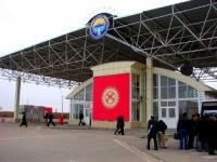 Check points «Kordai» at entrance to Kyrgyzstan.
