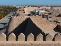 Walls Dishan-Kala in Khiva.