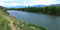 Karatal river in Kazakhstan.