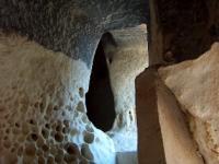 Underground corridors in mosque Shakpak ata.
