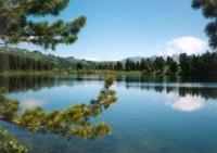 The lake Kedrovoye in West Altai Reserve.