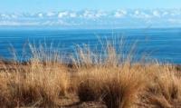 "Issyk-Kul" means "warm lake" in Kyrgyz.