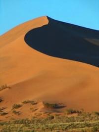 Singing dunes in Altyn-Emel park.