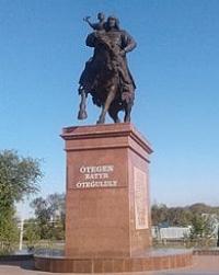 Monument to Otegen-batyr in Ili district of Almaty region.