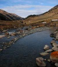 Health resort in gorge Altyn-Arashan.