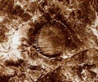 The Shunak Meteorite Crater and environs.