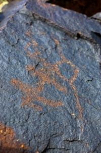 The rock art site of Akterek.