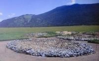 Berel burial mound. The photo from the book "Ancient History of Kazakhstan".