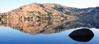 Sights of Korzhinkol lake on Kazakhstan Altai.