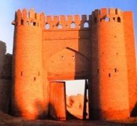 Old gate in Bukhara.
