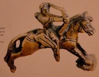 Archer. A detail of the fixture from vicinities of Almaty. V - II century B.C.