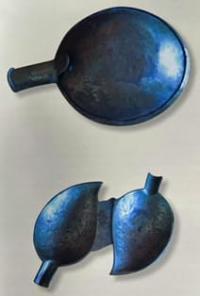 Ashtray by Ch. Valikhanov in the form of two leaves.