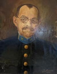 N.V. Valukinsky. Portrait of the artist Minaev. 1950.