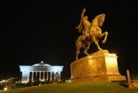 In the Tashkent city monument for Amir Temur.