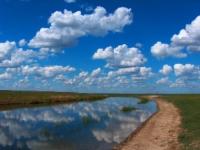 Aiy river in Kazakhstan.