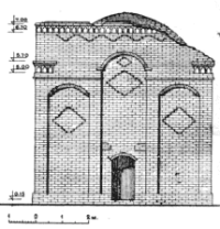 Mausoleum of Kara-Kul. Main facade.