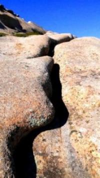 Granite massif Bektau ata.