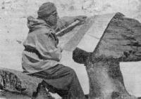Head of the expedition V.A. Bugaev for the development of the route.