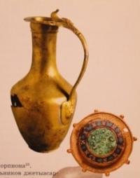 Bronze jug. Greece. I - IV c.c. Are found in the Western Kazakhstan.