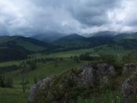 Панорама с перевала Алатайский 1792 метра над уровнем моря.