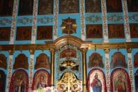 An iconostasis in temple of the Christ of the Savior. Gold church.