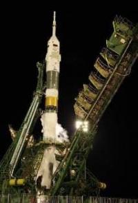 Старт ракетоносителя Союз. Фотография Роскосмоса.