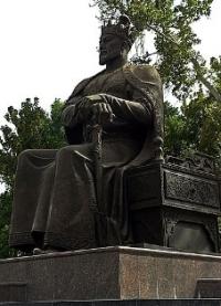 The monuments of Amir Temur in Samarkand.