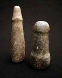 Pestles. A rock. Andronovo culture, Ser. IItys. BC.