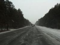 Road in March from "Zhana-Zhol" check point up to Petropavlovsk.