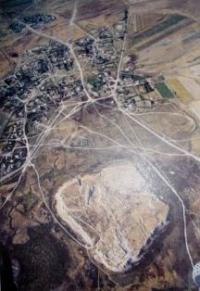 Аэрофотоснимок городища Отрар.