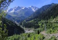 Mountains Dzhetysu in South Kazakhstan.