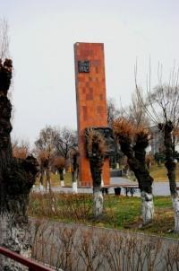 A monument to the Victory over the Second World War in the city of Taraz.