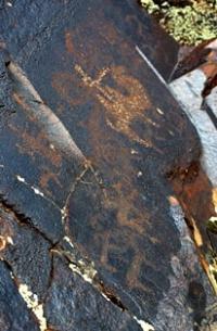 The rock art site of Akterek.