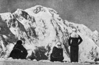 Pobeda Peak (view from the High Pass in the Ak-tau ridge).