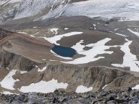 View from peak to Sayram.