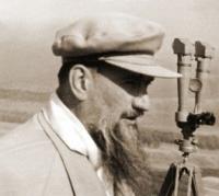 Igor Kurchatov at the training ground. 1949.
