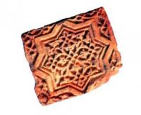 Fragments of excavation of a site of ancient settlement.