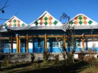 Dungan wooden mosque. The beginning of construction in 1907.