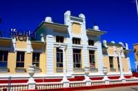 Building of railway station in Kyzylorda.