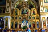 Iconostasis in Piously-Kazan church Kyzylordy.