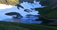 The Fourth moraine Beloubinsky lake.