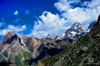 Natural environs of the Pamir mountains.